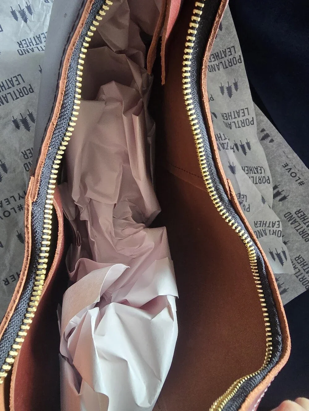 NWOT! Portland Leather Goods, Nora Shoulder Bag, Cognac, MSRP $168